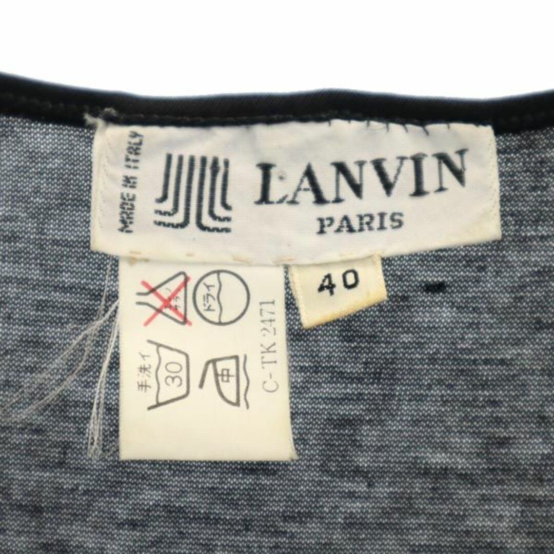 LANVIN - ランバン イタリア製 半袖 カットソー 40 黒 LANVIN