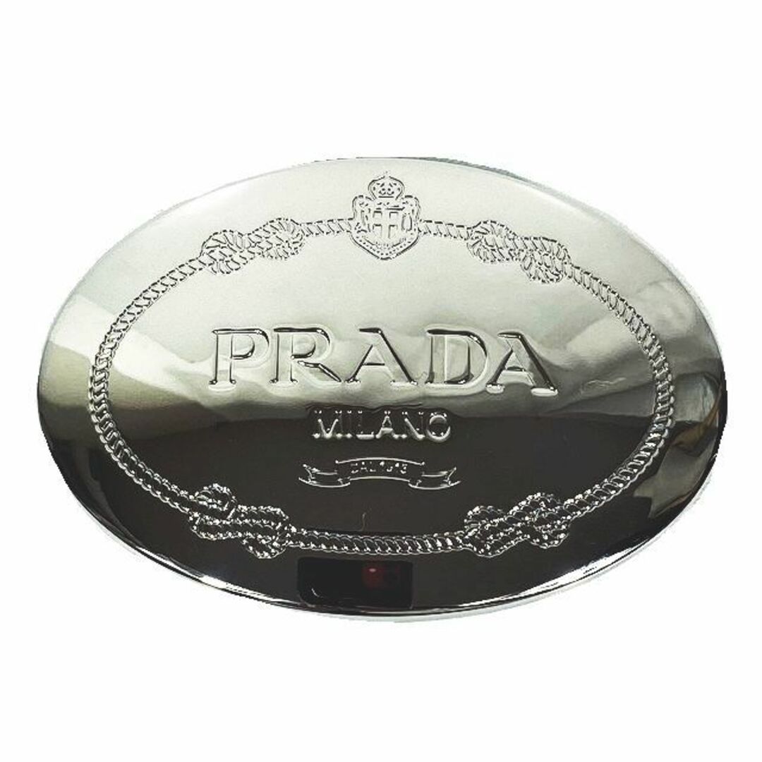 プラダ PRADA サヴォイア ロゴ メタル ベルトバックル シルバー