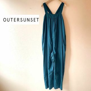 美品✨アウターサンセット✨辺見えみりさん ギャザーロンパース