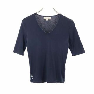 エンポリオアルマーニ(Emporio Armani)のエンポリオアルマーニ Vネック 半袖 Tシャツ M ネイビー Emporio Armani レディース 【中古】  【230618】 メール便可(Tシャツ(半袖/袖なし))