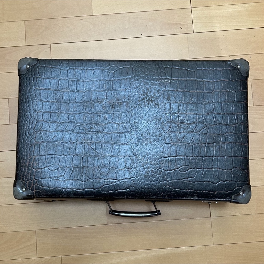 スーツケース クロコダイル フランス アンティーク メンズのバッグ(トラベルバッグ/スーツケース)の商品写真