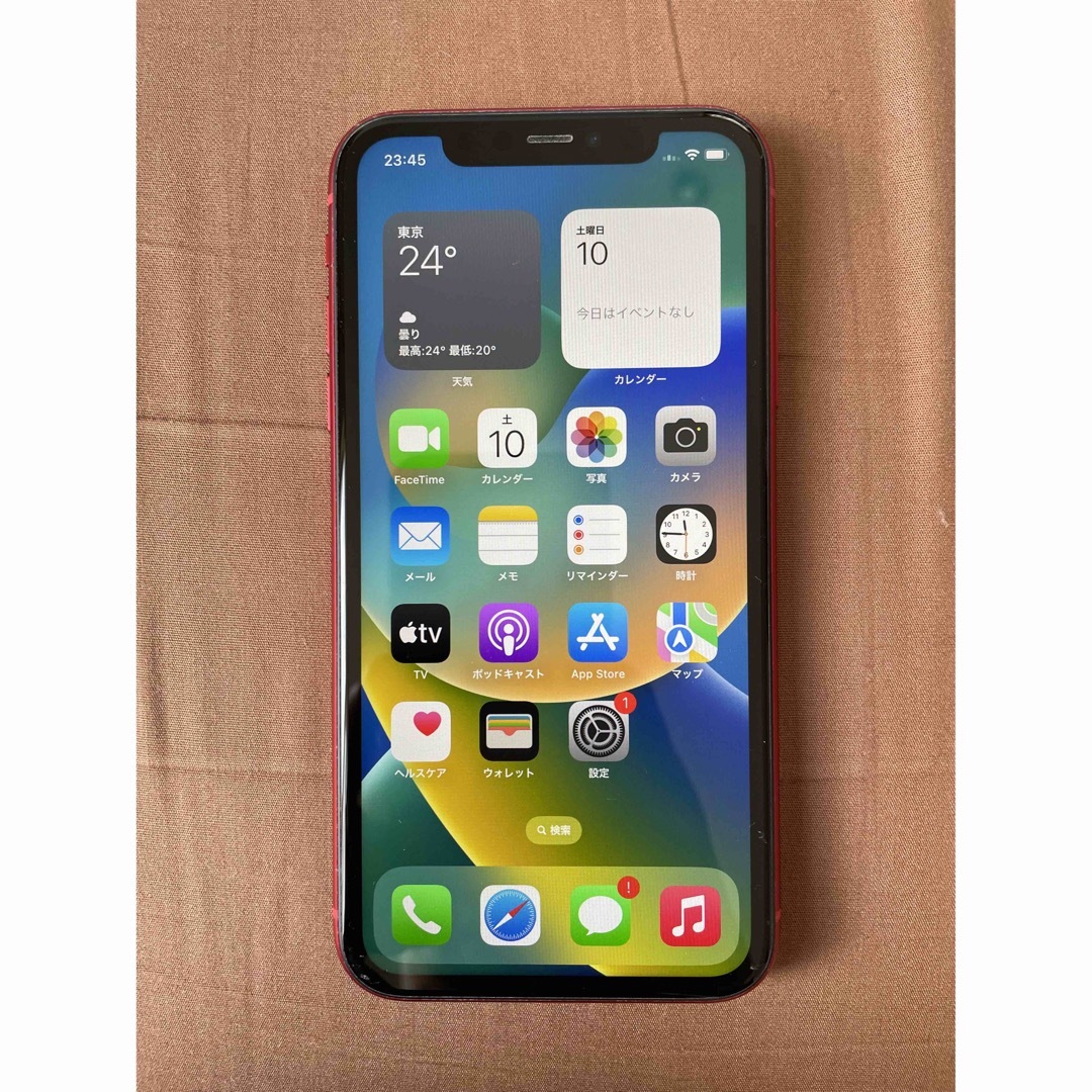 Apple(アップル)の一采花様専用◆iPhone11◆128GB◆赤◆SIMフリー◆バッテリー良好◆ スマホ/家電/カメラのスマートフォン/携帯電話(スマートフォン本体)の商品写真