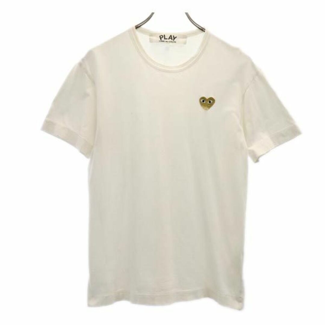 プレイコムデギャルソン 2016年 日本製 半袖 Tシャツ M ホワイト系 PLAY COMME des GARCONS メンズ   【230618】 メール便可