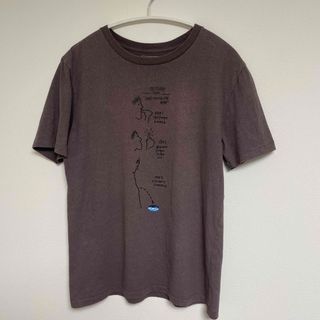 カブー(KAVU)のKAVU 古着/USED男女兼用SサイズTシャツ 中古/リユース/グレー系(Tシャツ/カットソー(半袖/袖なし))