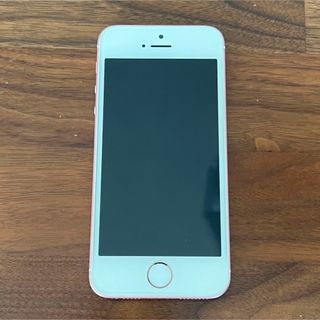 アイフォーン(iPhone)のsoftbank版 iphone se ローズゴールドmp852j/a 白ロム(スマートフォン本体)