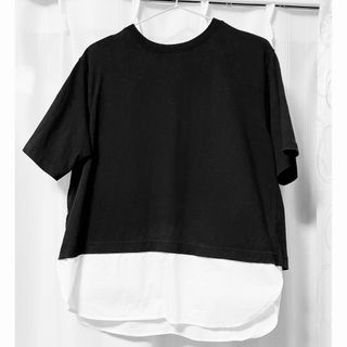 ジーユー(GU)の★専用★GU シャツテールコンビネーションチュニックT(Tシャツ(半袖/袖なし))