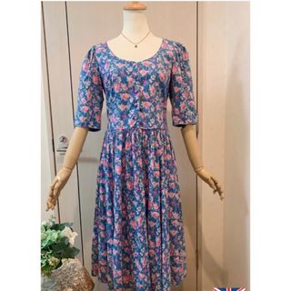 ローラアシュレイ  LAURA ASHLEY ヴィンテージワンピース 80s