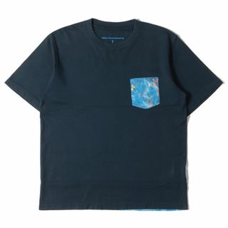 ホワイトマウンテニアリング(WHITE MOUNTAINEERING)のWhite Mountaineering ホワイトマウンテニアリング Tシャツ サイズ:1 タイダイ柄 ポケット WM2171518 半袖 クルーネック 21SS ネイビー マルチカラー トップス カットソー ブランド カジュアル シンプル 日本製【メンズ】【中古】(Tシャツ/カットソー(半袖/袖なし))