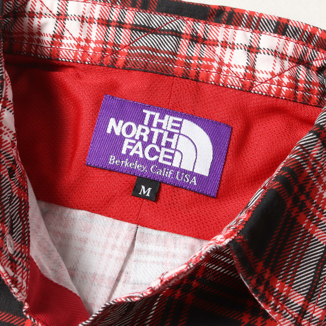 THE NORTH FACE PURPLE LABEL ノースフェイス パープルレーベル シャツ サイズ:M プリントチェック柄 ツイル スナップボタン 長袖 COTTON OX TWILL PRINT CHECK SHIRT レッド ブラック 赤 黒 トップス カットソー カジュアルシャツ ブランド カジュアル アウトドア 【メンズ】【K3759】 メンズのトップス(シャツ)の商品写真