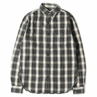 RRL オンブレワークシャツ インディゴオンブレプラッド Sサイズ