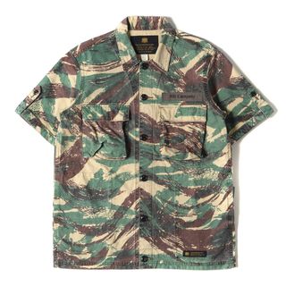 ネイバーフッド(NEIGHBORHOOD)のNEIGHBORHOOD ネイバーフッド シャツ サイズ:M リザードカモ BDU ミリタリー 半袖 BDU.LIZARD C-SHIRT. SS グリーンカモ トップス カットソー カジュアルシャツ ブランド ストリート 【メンズ】【中古】【美品】(シャツ)