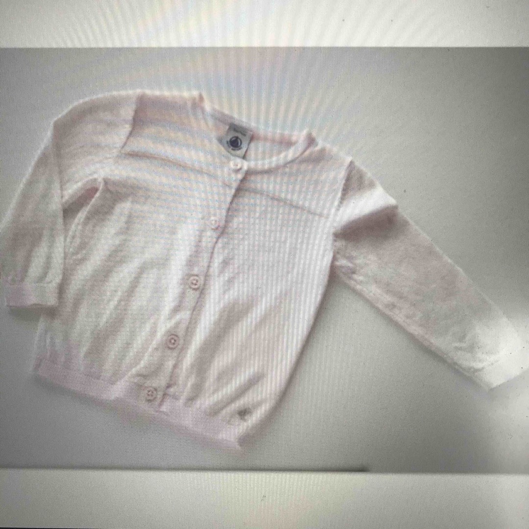 PETIT BATEAU - ☆プチバトー カーディガン ピンク12m 74cm コットン
