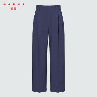 ユニクロ(UNIQLO)のユニクロ×マルニ　22SS ワイドフィットタックパンツ(スラックス)