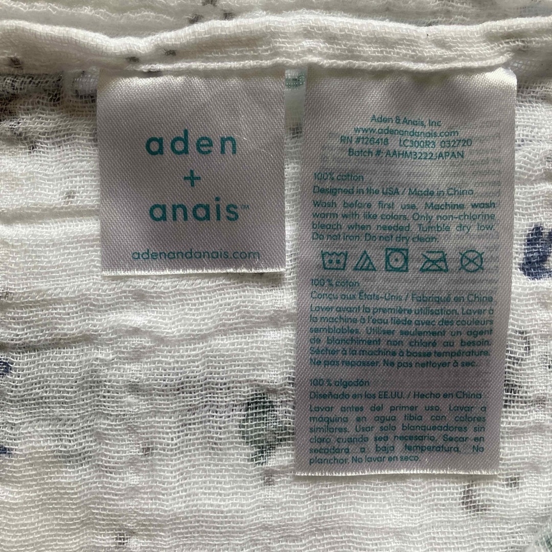 aden+anais(エイデンアンドアネイ)のaden+anais ブランケット　2点セット キッズ/ベビー/マタニティのこども用ファッション小物(おくるみ/ブランケット)の商品写真