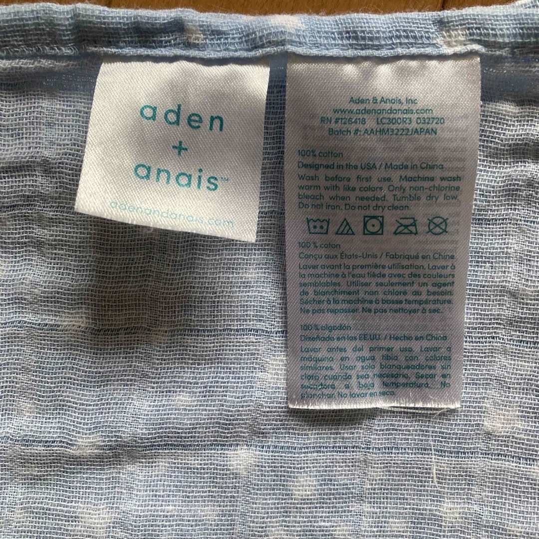 aden+anais(エイデンアンドアネイ)のaden+anais ブランケット　2点セット キッズ/ベビー/マタニティのこども用ファッション小物(おくるみ/ブランケット)の商品写真
