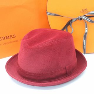 Hermes - 試着程度 58㎝ エルメス ウールハット レザーバンド