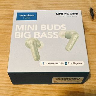 アンカー(Anker)のAnker Soundcore Life P2 Mini ミントグリーン(ヘッドフォン/イヤフォン)