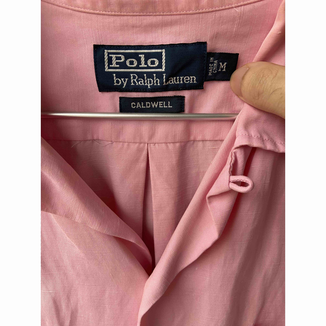 POLO RALPH LAUREN(ポロラルフローレン)の90s ビッグポロ 半袖シャツ caldwell  シルク 開襟オープンカラー メンズのトップス(シャツ)の商品写真