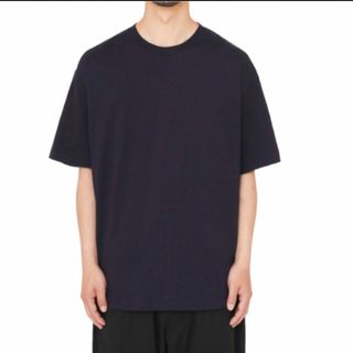 コモリ(COMOLI)のCOMOLI 23ss 空紡天竺Tシャツ　サイズ3 ネイビー(Tシャツ/カットソー(半袖/袖なし))