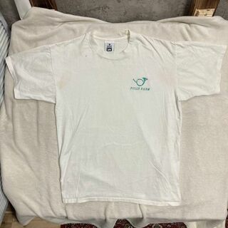 リー(Lee)のLVY  Tシャツ Lee 古着 90s USA製 白 リー　刺繍　ワンポイント(Tシャツ/カットソー(半袖/袖なし))