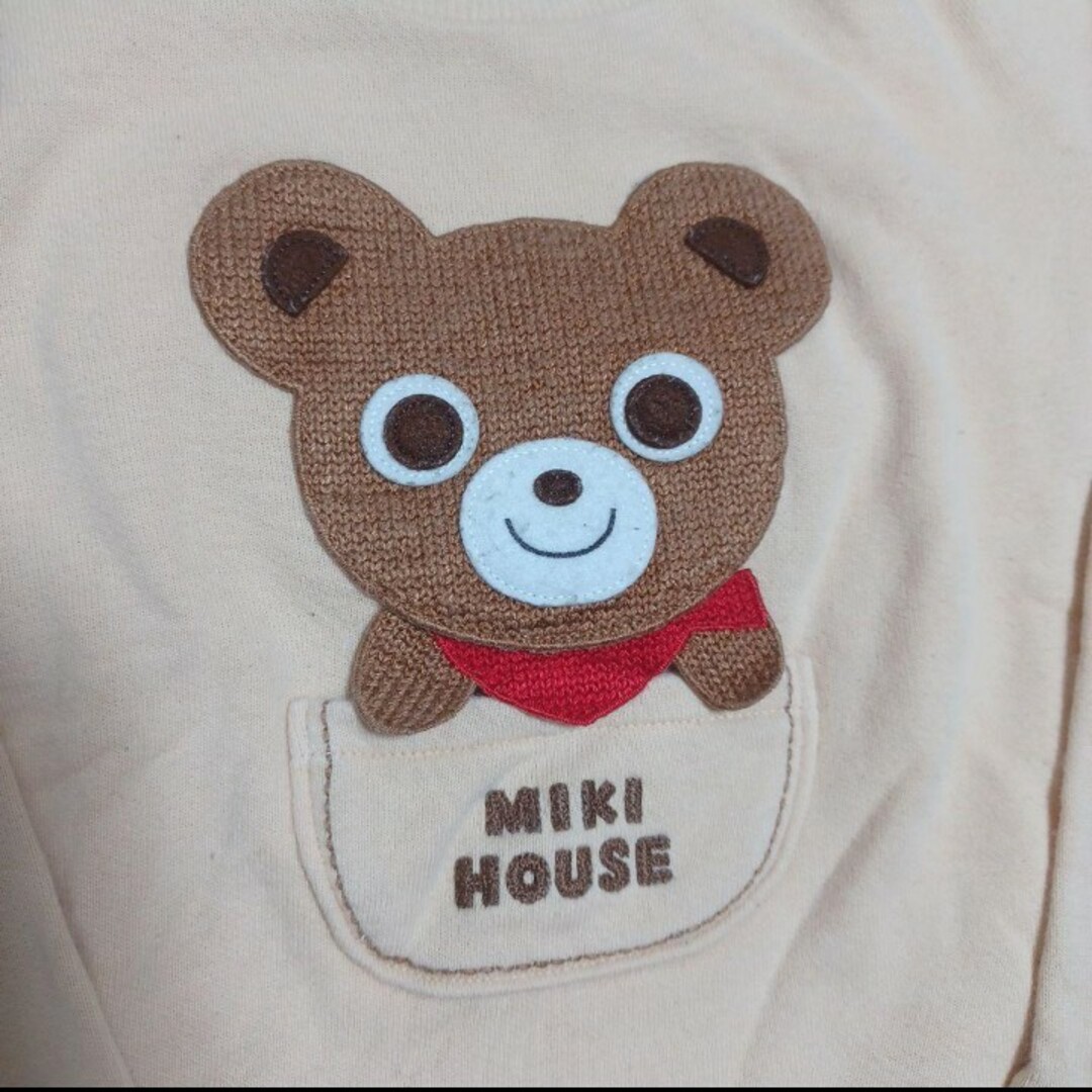 mikihouse(ミキハウス)のMIKI HOUSE　HOT Biscuits　110cm　トレーナー　ワッペン キッズ/ベビー/マタニティのキッズ服男の子用(90cm~)(ジャケット/上着)の商品写真