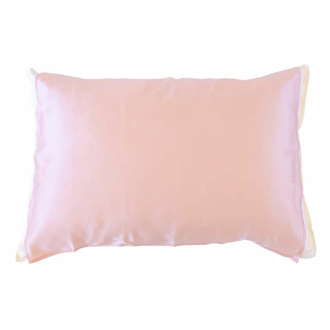 【色: 桜色】[絹屋] 枕カバー シルク100％枕カバー 潤肌髪 おやすみシルク
