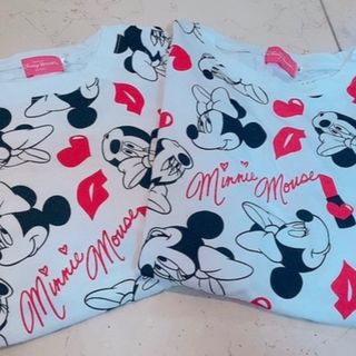 ミニーマウス(ミニーマウス)のTDL TDS ディズニーリゾート　Tシャツ　ミニー　ペア　L(Tシャツ(半袖/袖なし))