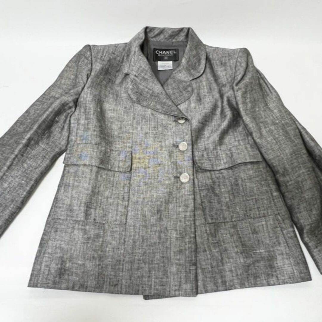 CHANEL(シャネル)のシャネル レディース スーツ ジャケット スカート リネン 98P サイズ：40 レディースのフォーマル/ドレス(スーツ)の商品写真