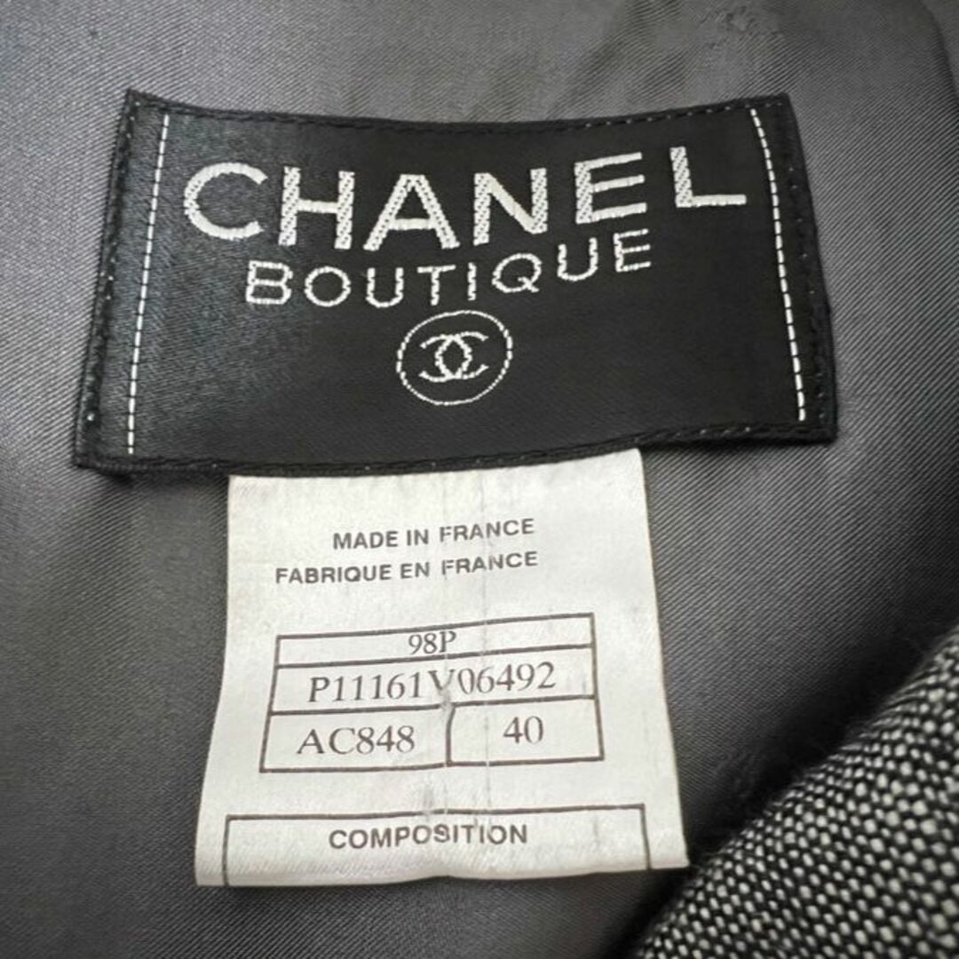 CHANEL(シャネル)のシャネル レディース スーツ ジャケット スカート リネン 98P サイズ：40 レディースのフォーマル/ドレス(スーツ)の商品写真