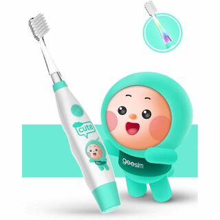 電動歯ブラシ子供用 　カラフルなLEDライトと知能タイマー(歯ブラシ/歯みがき用品)