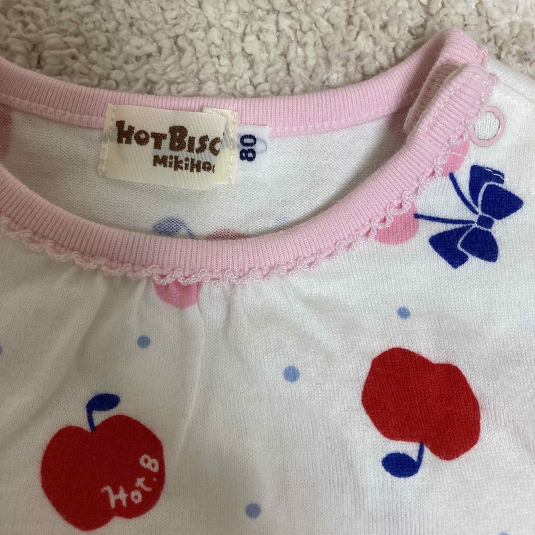 HOT BISCUITS(ホットビスケッツ)のホットビスケッツ　Tシャツ  80 キッズ/ベビー/マタニティのベビー服(~85cm)(Ｔシャツ)の商品写真