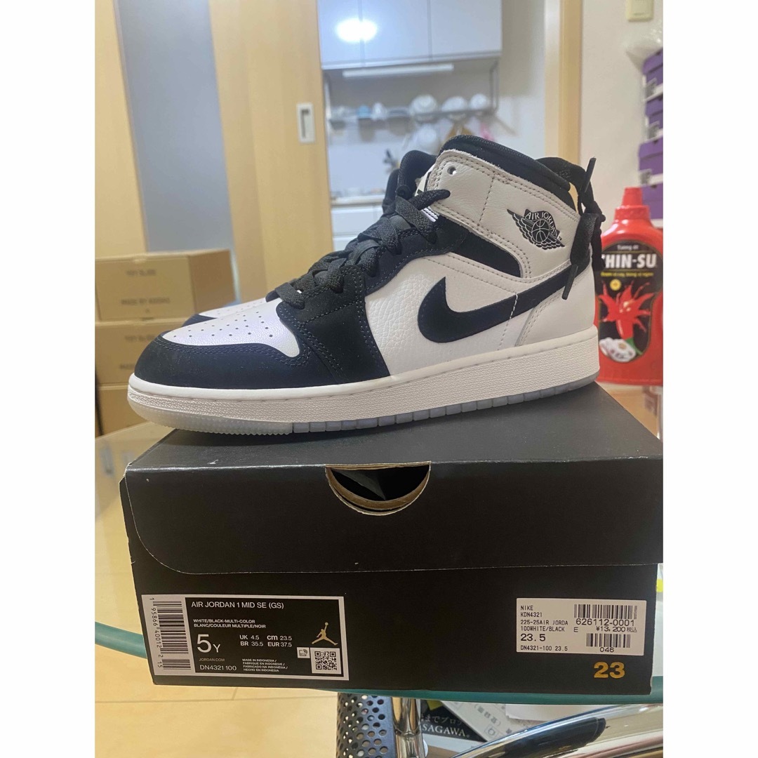 JORDAN 1 MID SE GS DIAMOND Omega靴/シューズ