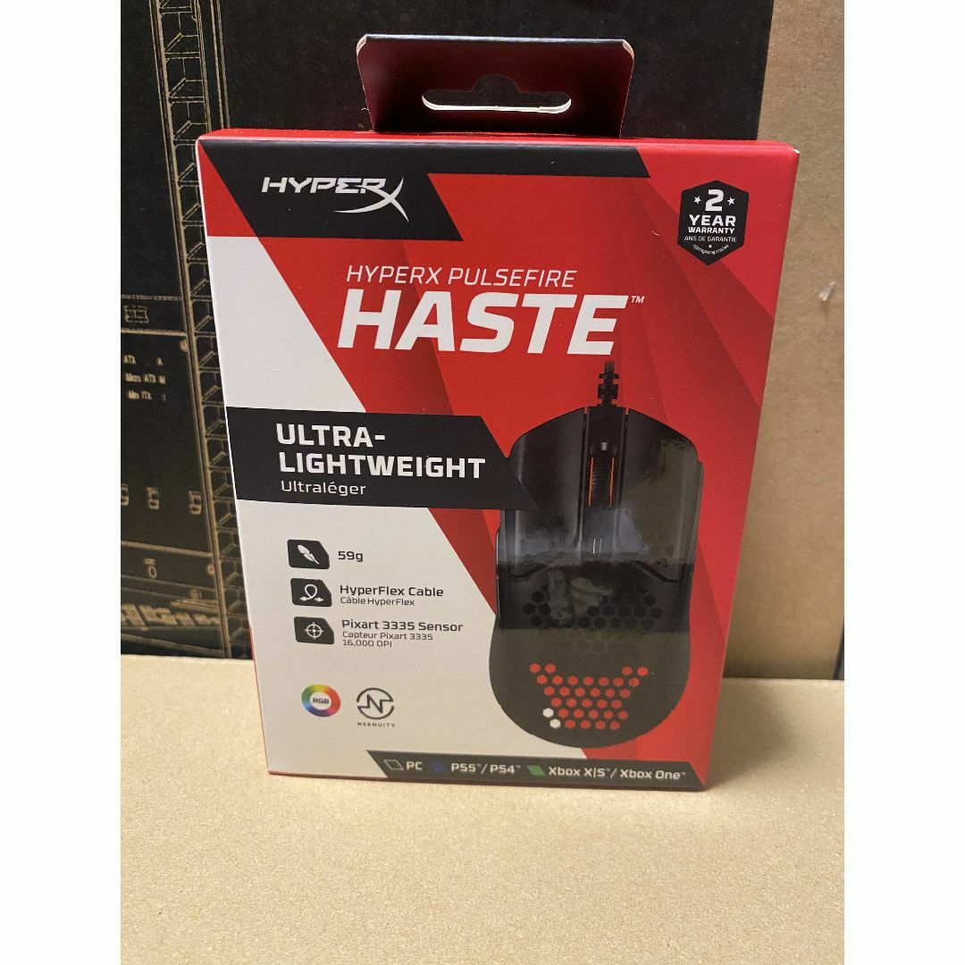 HyperX ゲーミングマウスPulsefire Hasteゲーマー向け