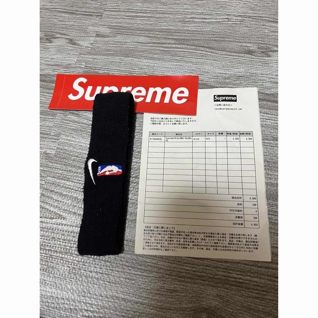 Supreme(シュプリーム)のSupreme Nike NBA Headband  黒 メンズのファッション小物(その他)の商品写真