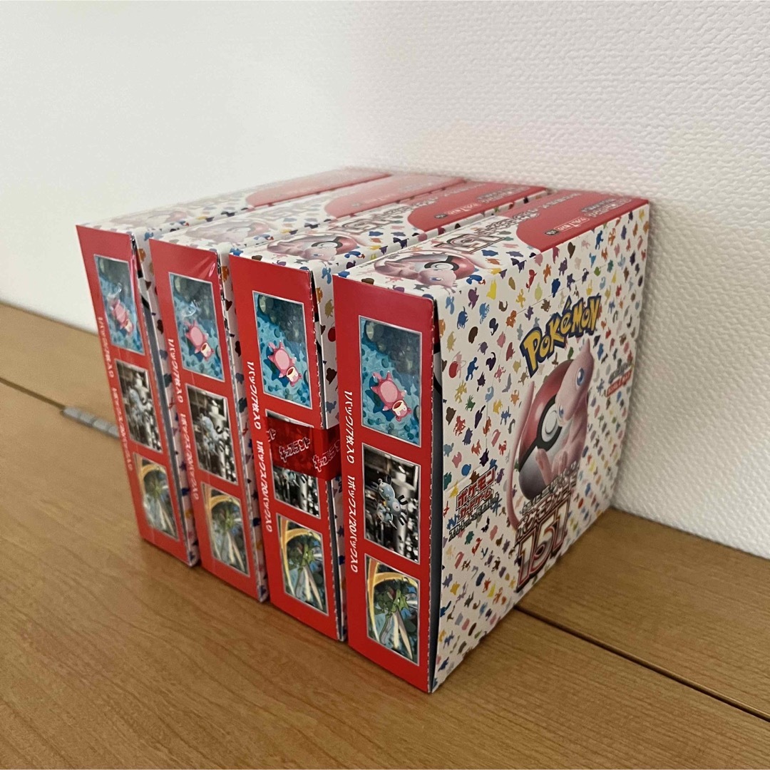 ポケモン(ポケモン)のポケモンカード 151 4BOX エンタメ/ホビーのトレーディングカード(Box/デッキ/パック)の商品写真