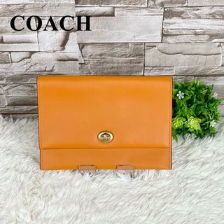 コーチ(COACH)の【美品】COACH コーチ ポーチ クラッチバッグ(クラッチバッグ)