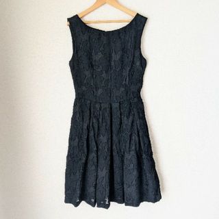 ブルマリン(Blumarine)のBlugirlBlumarine　黒レースドレス　ワンピース　ITALY製(ひざ丈ワンピース)