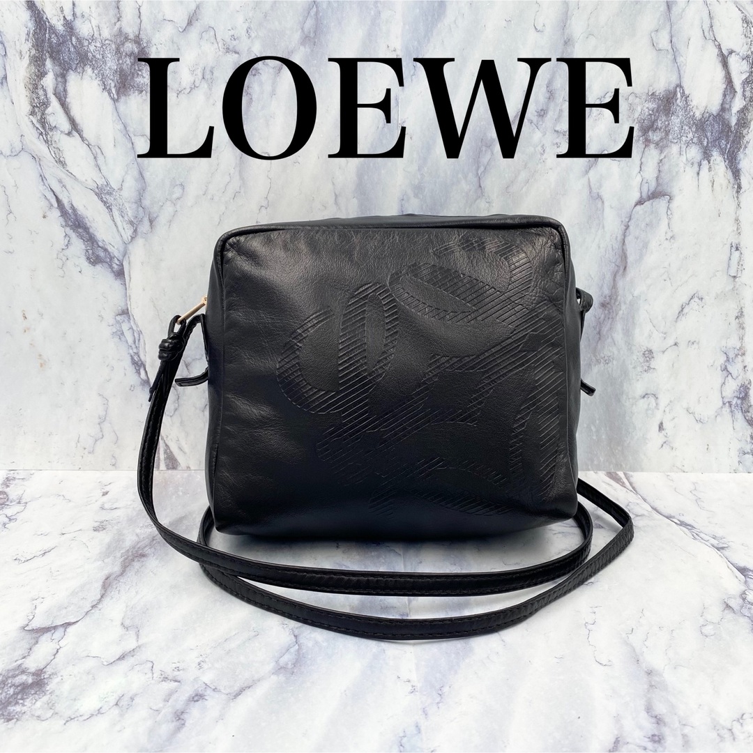 【極希少】LOEWE アナグラム レザー ミニショルダーバッグ