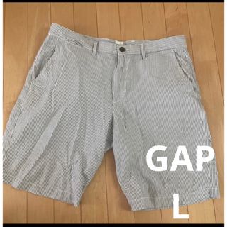 ギャップ(GAP)のGAP 33インチ　Lくらい　爽やかボーダーショートパンツ(ショートパンツ)