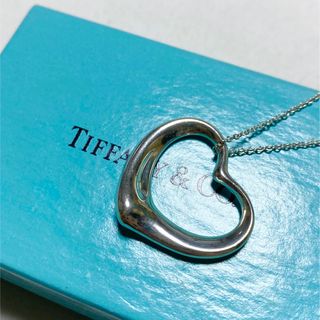 送関込 Tiffany vintage silver925 オープンハートネックレス