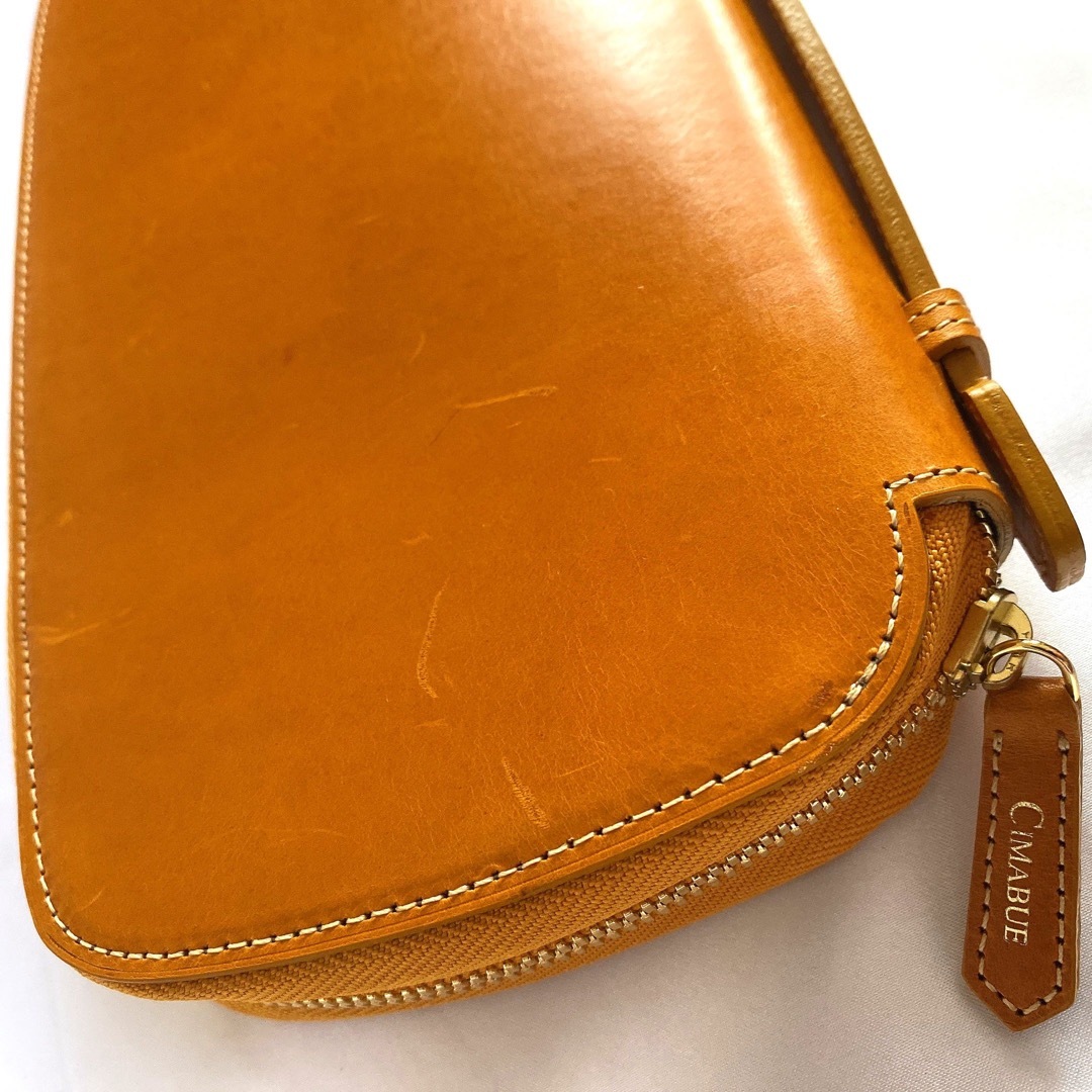 美品】CIMABUE チマブエ 長財布 オーガナイザー ブッテーロ イエロー