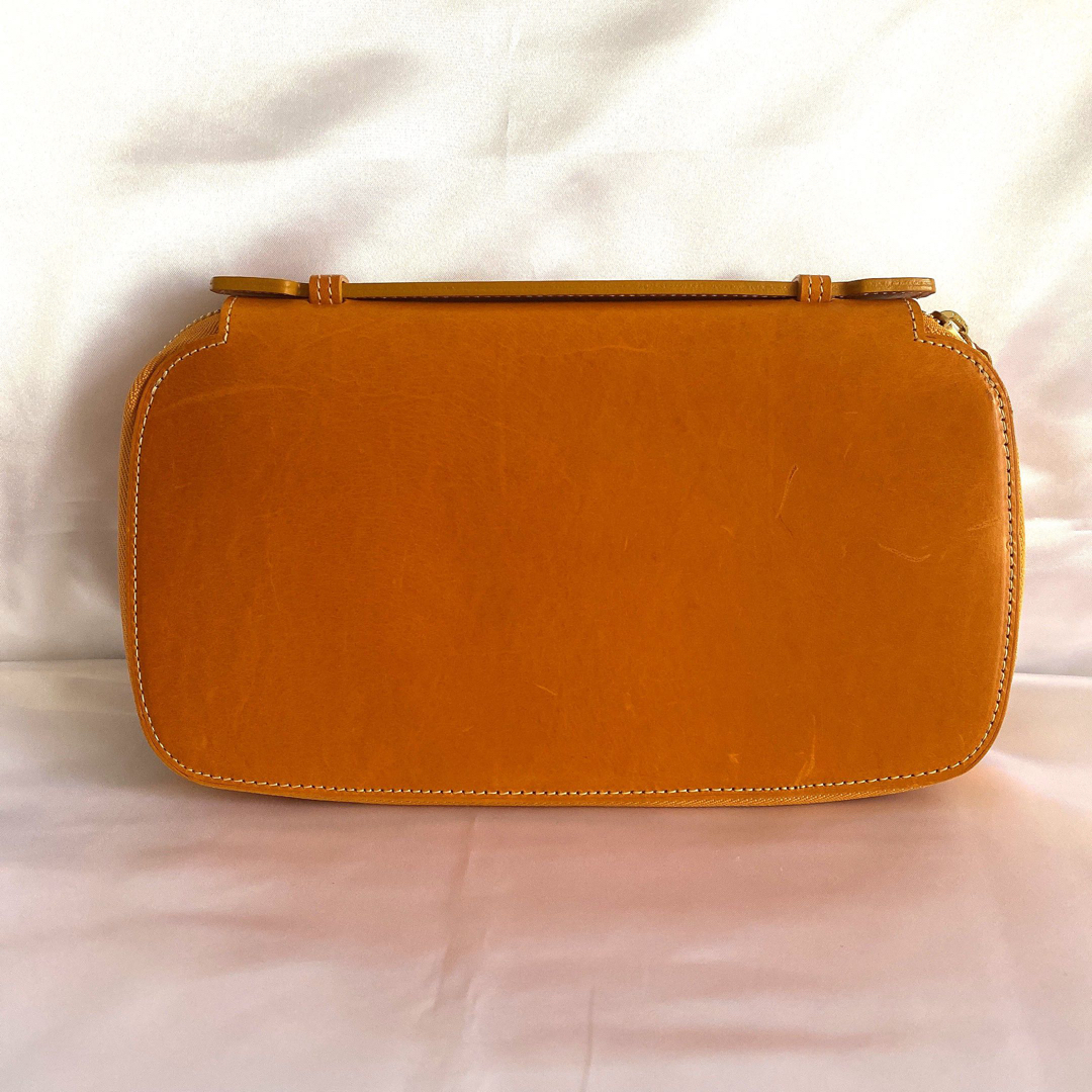 【美品】CIMABUE チマブエ 長財布 オーガナイザー ブッテーロ イエロー