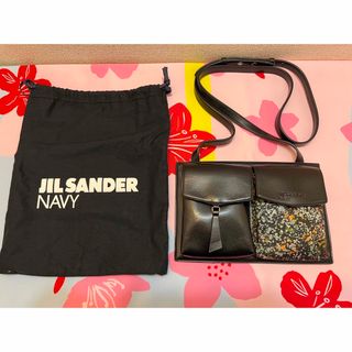 ジルサンダー(Jil Sander)の【美品】▼ジルサンダーネイビー ミニバッグ(ショルダーバッグ)