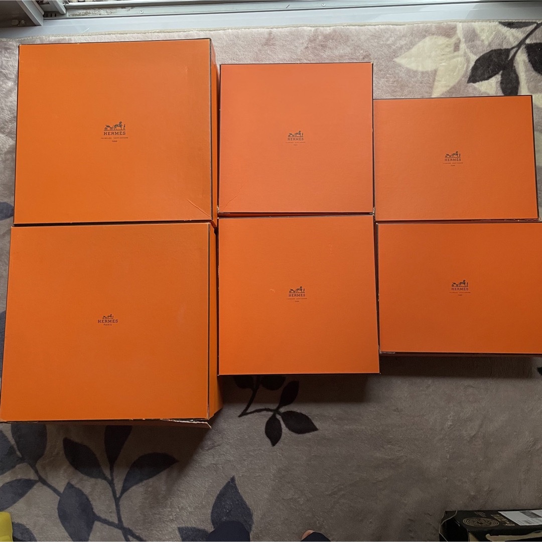 HERMES エルメス 空箱 オレンジBOX6個セット39*41*22×2個 他 | フリマアプリ ラクマ