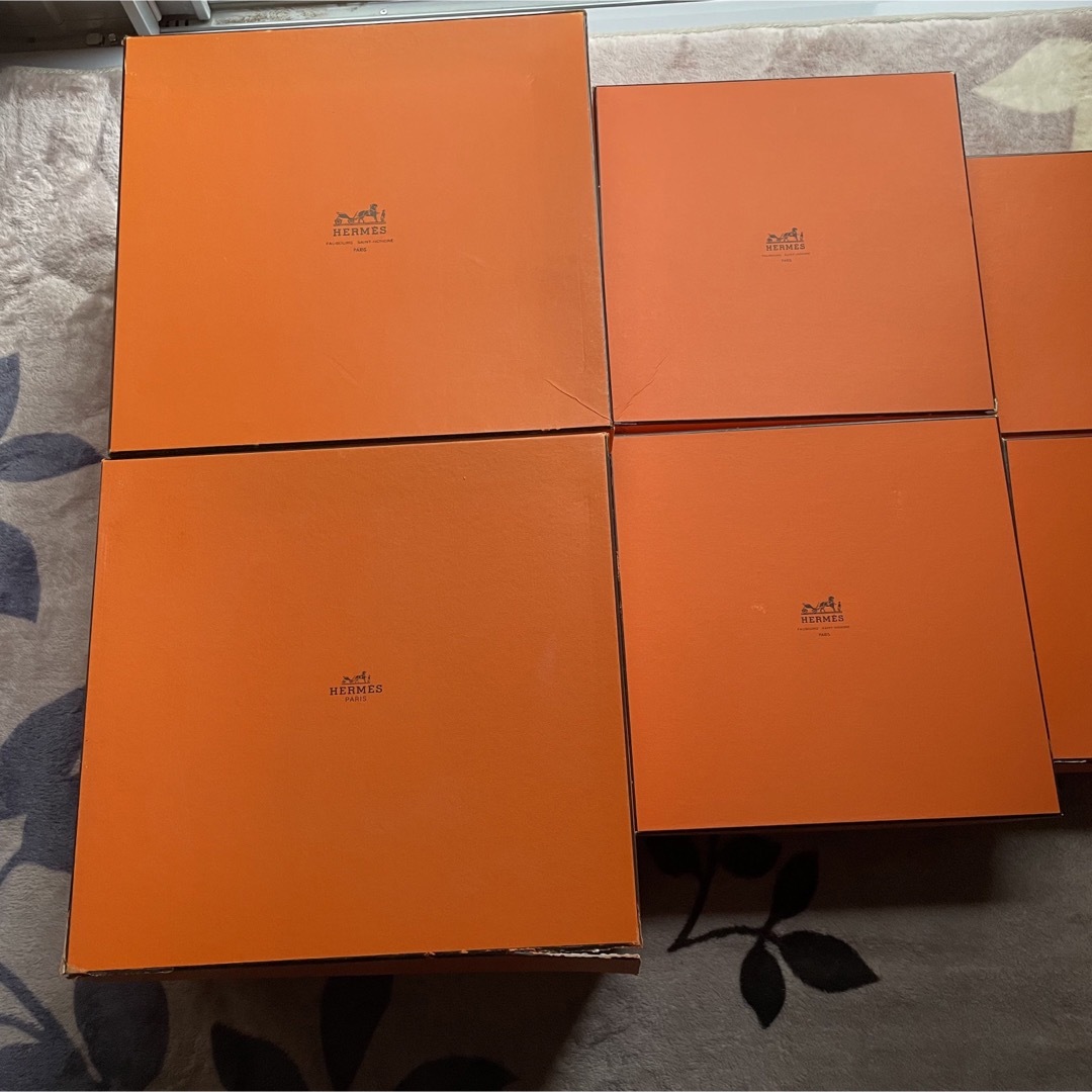 HERMES エルメス 空箱 オレンジBOX6個セット39＊41＊22×2個　他