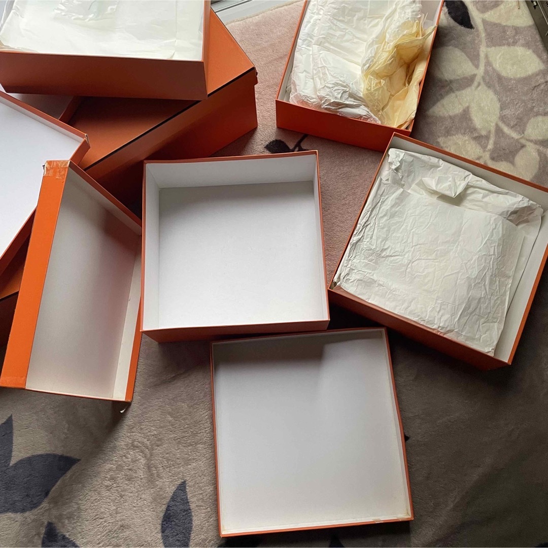 HERMES エルメス 空箱 オレンジBOX6個セット39＊41＊22×2個　他