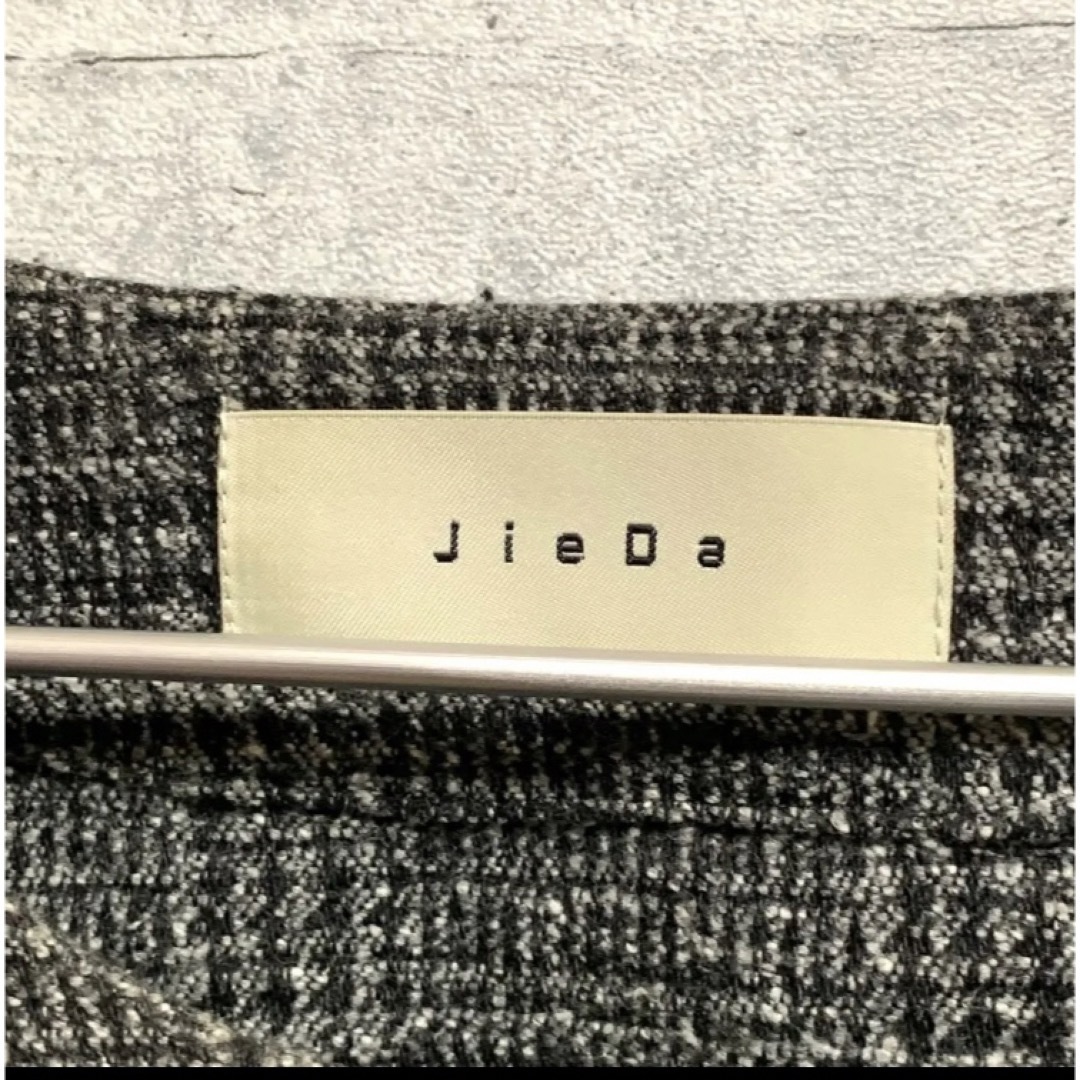 Jieda layered pullover black check 8