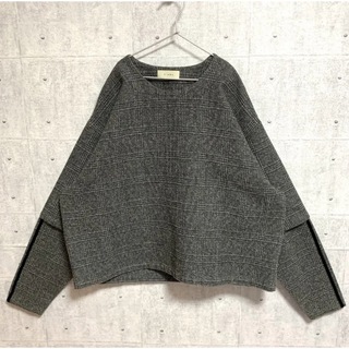 ジエダ(Jieda)のJieda layered pullover black check(Tシャツ/カットソー(七分/長袖))