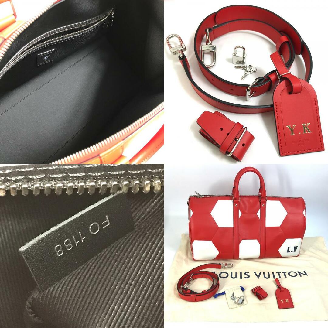 LOUIS VUITTON(ルイヴィトン)のルイヴィトン LOUIS VUITTON キーポルバンドリエール50 M52121 エピ 2018FIFAワールドカップ サッカーボール 2WAYバッグ ボストンバッグ エピレザー レッド 未使用 メンズのバッグ(ボストンバッグ)の商品写真