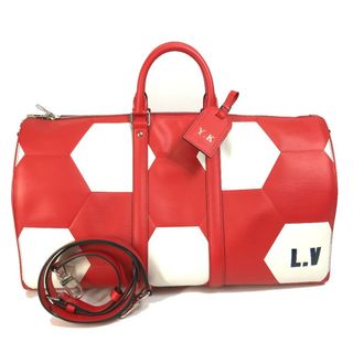 ルイヴィトン(LOUIS VUITTON)のルイヴィトン LOUIS VUITTON キーポルバンドリエール50 M52121 エピ 2018FIFAワールドカップ サッカーボール 2WAYバッグ ボストンバッグ エピレザー レッド 未使用(ボストンバッグ)